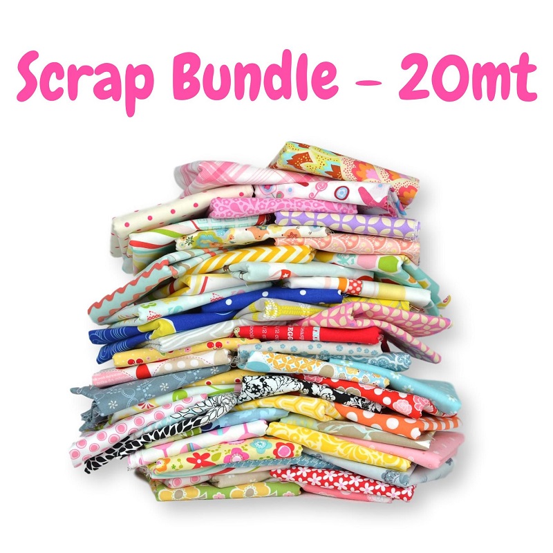 Fabric Scrap Bag 20 METRE BUNDLE